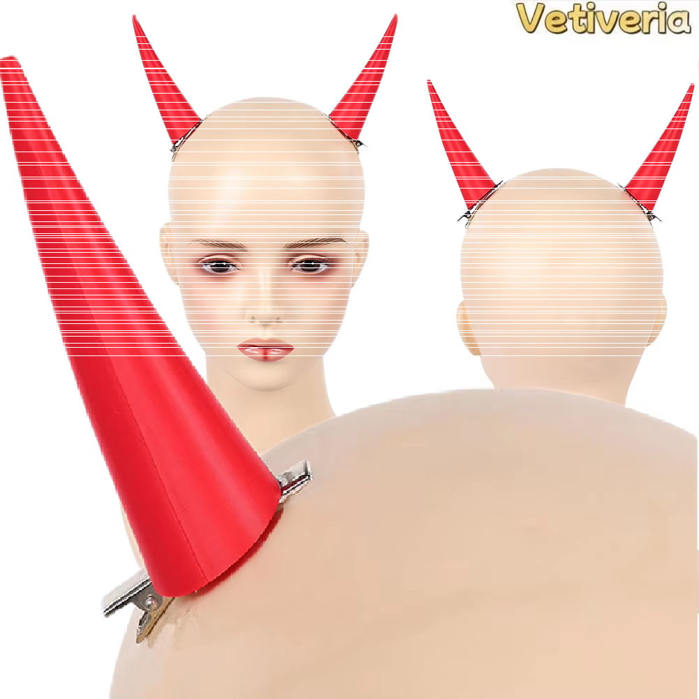 Women'S Red Accessories - Fantasia Power Cosplay Czerwone Rogi Rekwizyty