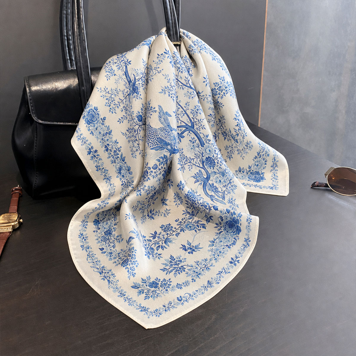100% autentyczny jedwabny szal – Silk Scarf Square recenzja i cena
