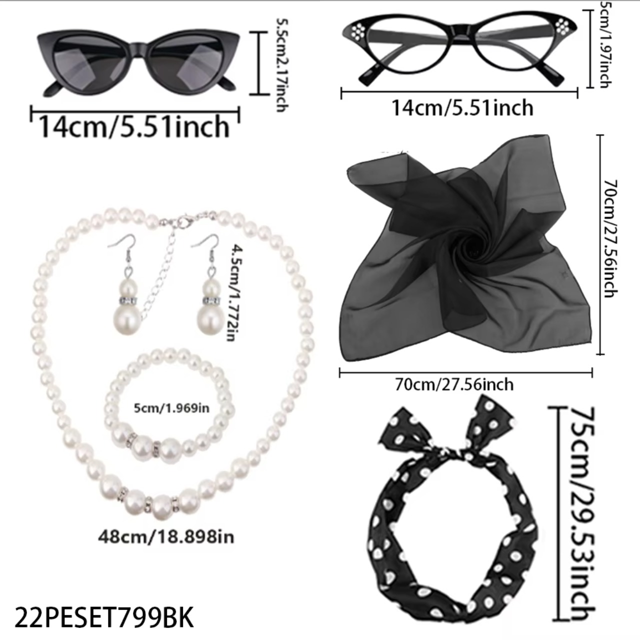 Zestaw akcesoriów kostiumowych – Women'S Accessories In The 1950S recenzja i cena